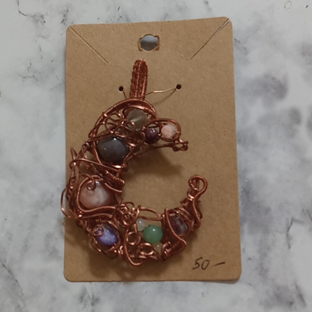 Hand Crafted Wired Pendant